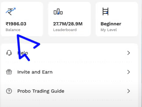 probo app money deposit