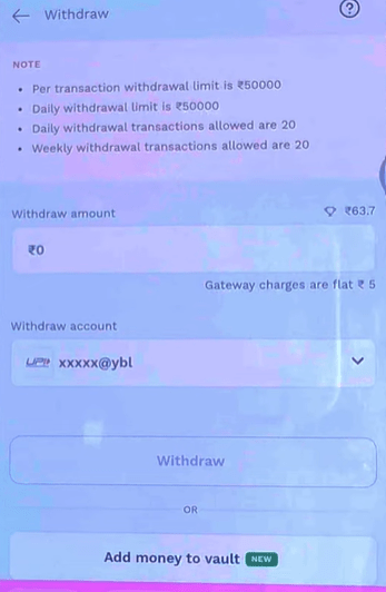 probo app Withdrawal